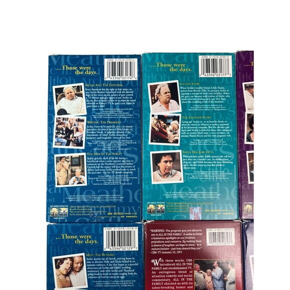 ALL IN THE FAMILY LOT of 9 VHS (25+ EPISODES) 70s TV Show Archie Bunker TESTED - Picture 9 of 16